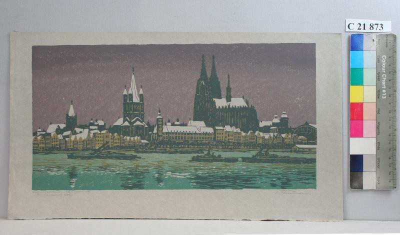 Carl Thiemann - Blick  auf  Köln