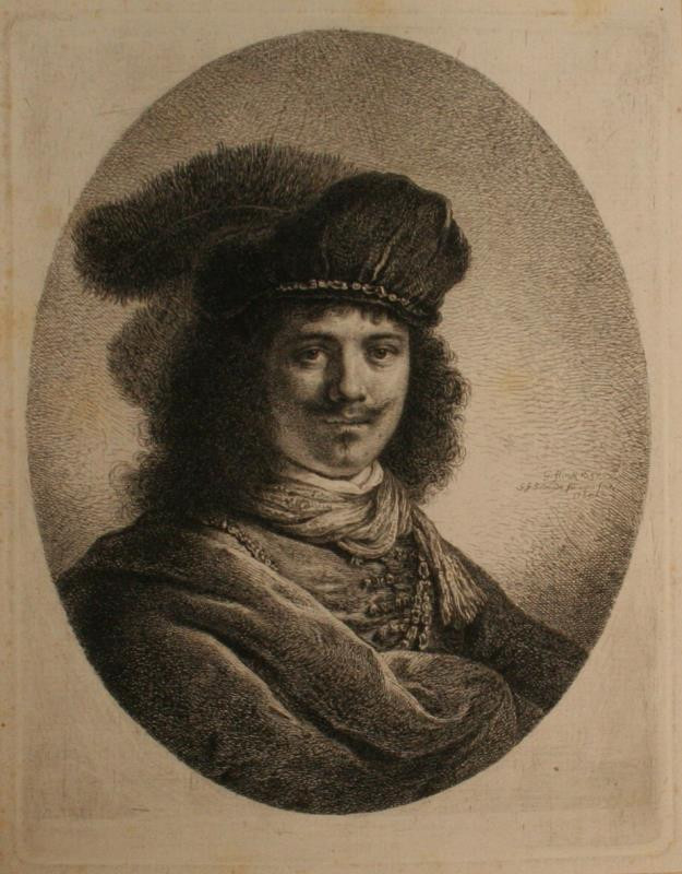 Georg Friedrich Schmidt - Podobizna mladého muže v baretu