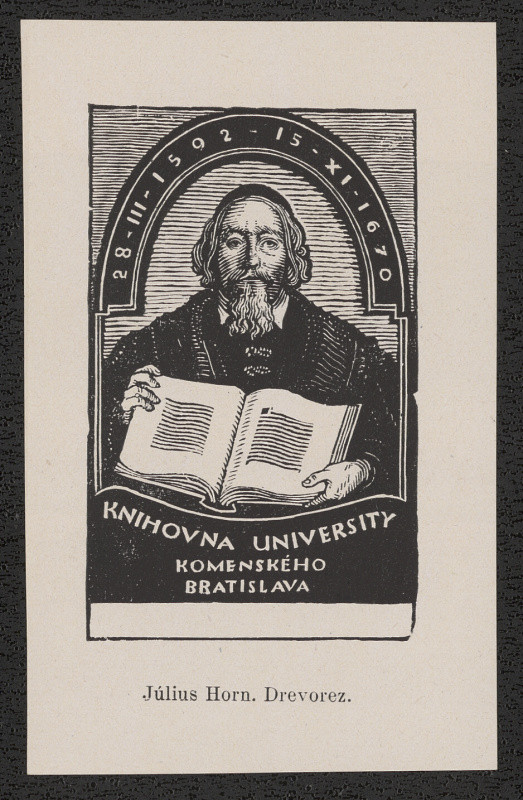 Julius Horn - Knihovna university Komenského Bratislava