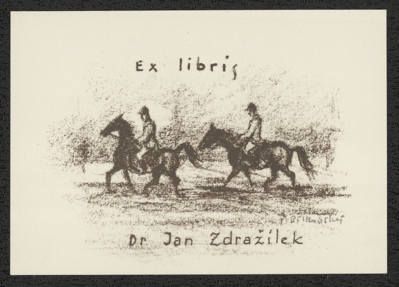 František Bílkovský - Exlibris Dr. Jan Zdražílek