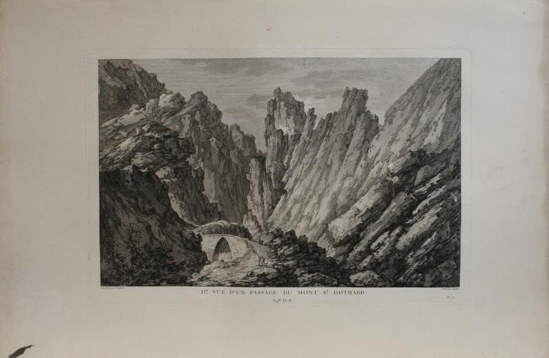 Claude Louis Chatelet - IIe. vue d'un passage du mont St. Gothard