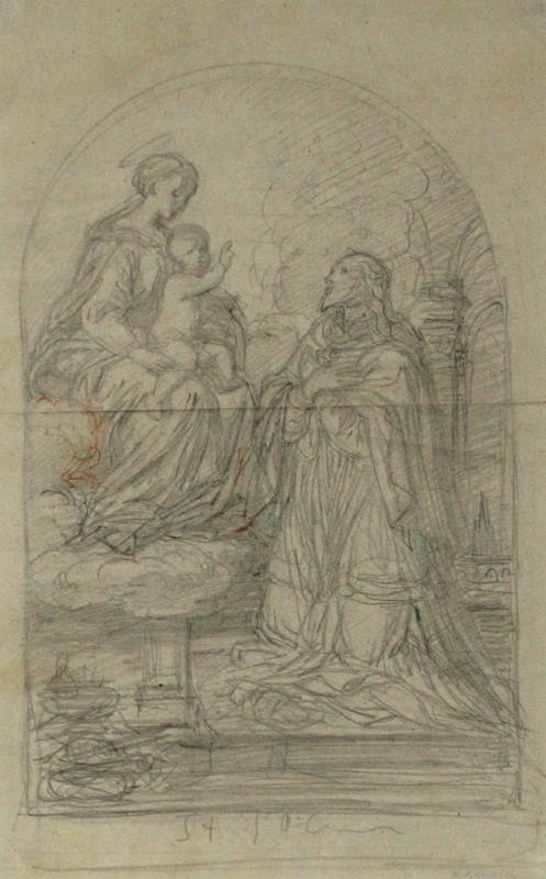 Vilém Kandler - Návrh na obraz sv. Jana Nepomuckého