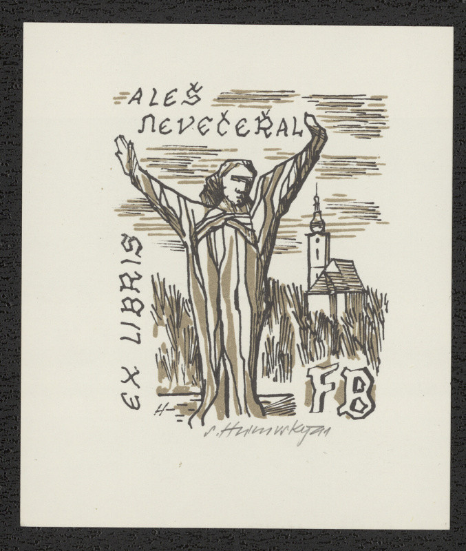 Stanislav Hlinovský - Ex libris Aleš Nevečeřal F. B.