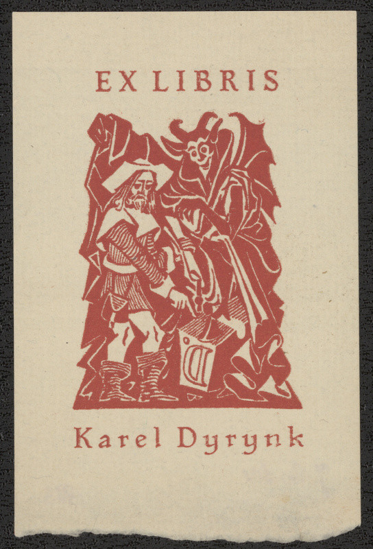 Jaroslav Benda (?) - Exlibris Karel Dyrynk