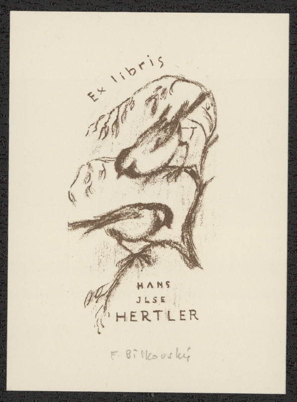 František Bílkovský - Exlibris Hans JLSE Hertler