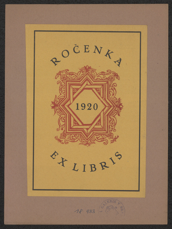 Josef Hodek - Ročenka Ex libris