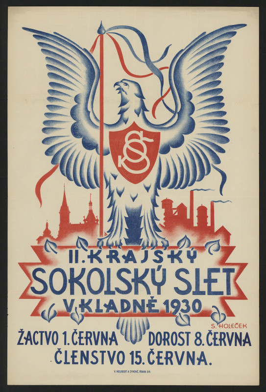 S. Holeček - II. krajský sokolský slet v Kladně 1930