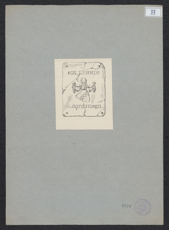 Gustav Hogetop - Ex libris V. Schlieben