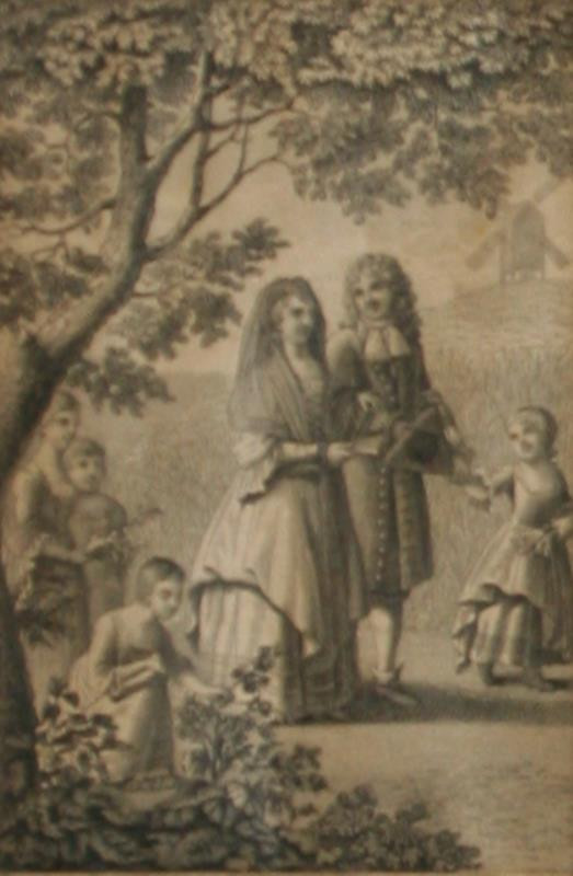 roz. Chodowiecki, Susanne (Suzette) Henry - Die Abendlust im Freien, čís. graf. Sonntag 1701