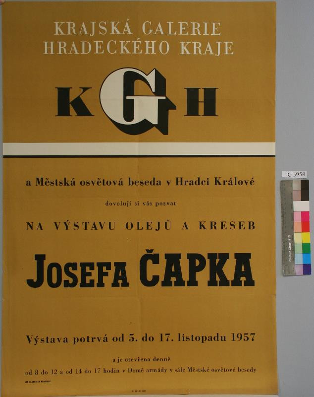 neurčený autor - Výstava olejů a kreseb Josefa Čapka