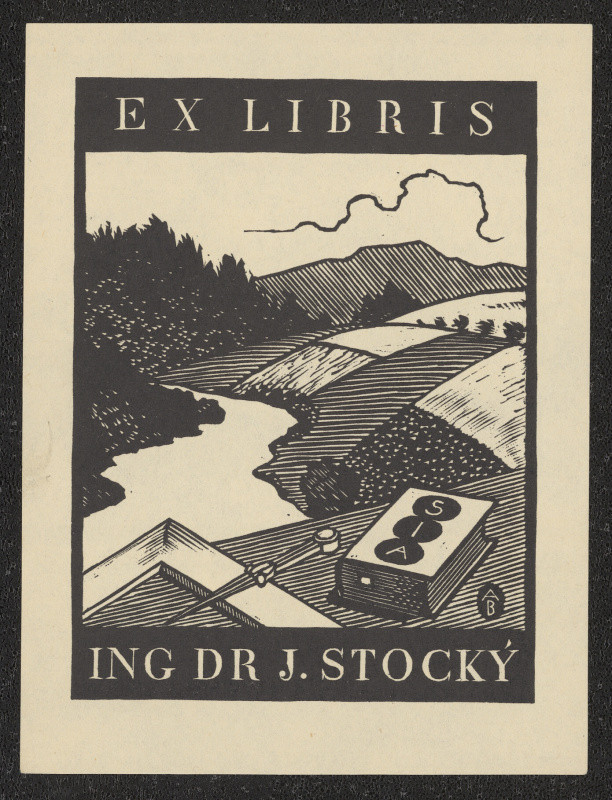Antonín Burka - Ex libris Ing. Dr. J. Stocký