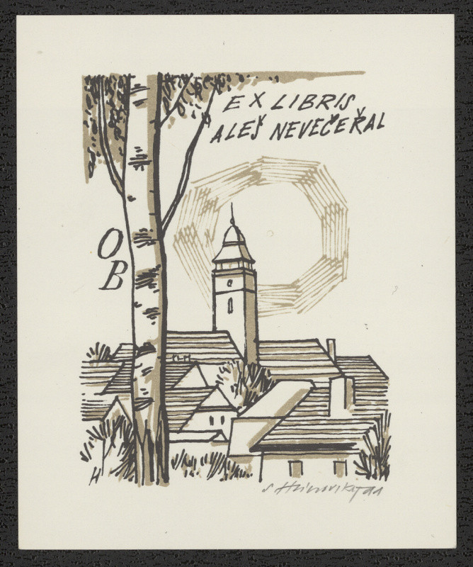 Stanislav Hlinovský - Ex libris Aleš Nevečeřal O. B.