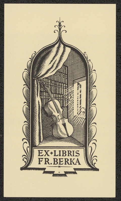 Karel Kinský - Ex libris Fr. Berka