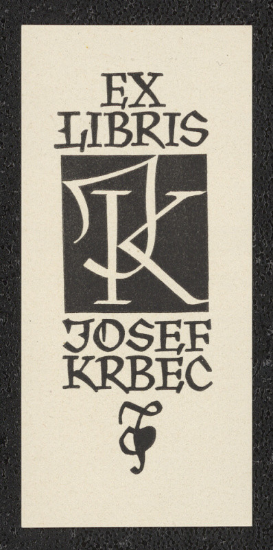 Oldřich Menhart - Ex libris Josef Krbec