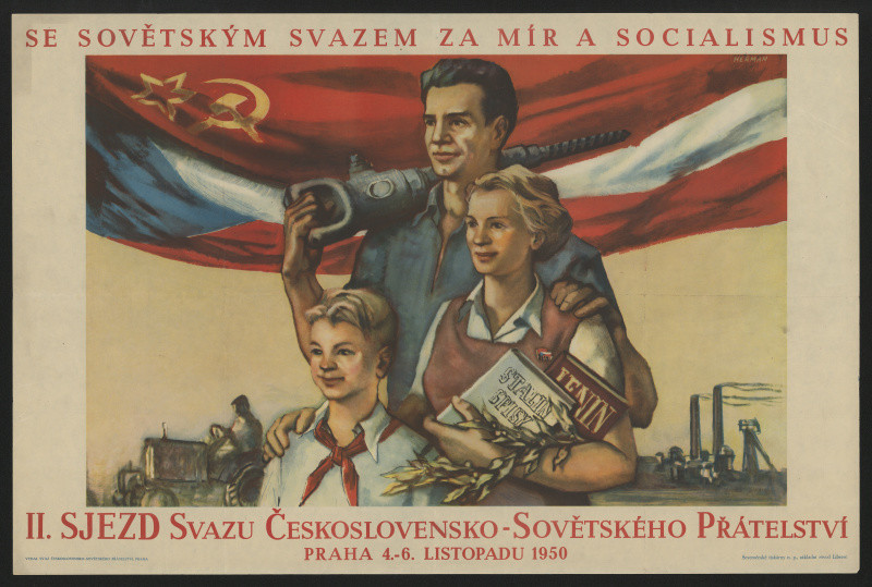 Josef Heřman - II. sjezd Svazu československého-sovětského prátelství. Praha 4.-6. listopadu 1950