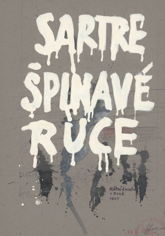 Jan Rajlich st. - Sartre, Špinavé ruce. Státní divadlo v Brně 1967