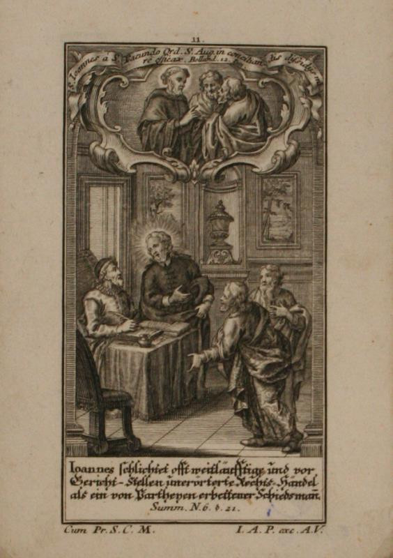 Johann Andreas Pfeffel - Sv.  Jan  u  soudu
