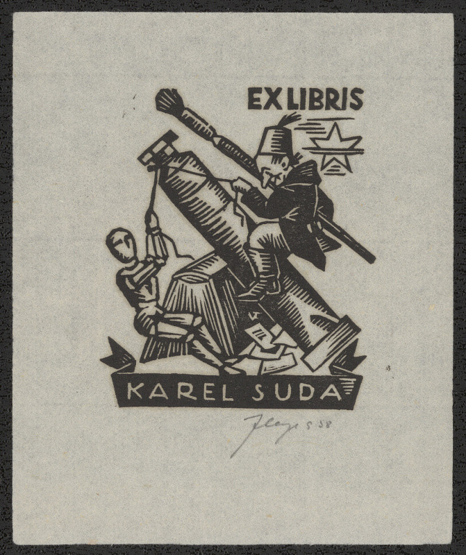 Vítězslav Fleissig - Ex libris Karel Suda