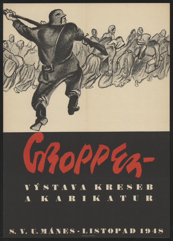 neznámý - Gropper, výstava kreseb a karikatur S.V.U. Mánes, listop. 1948
