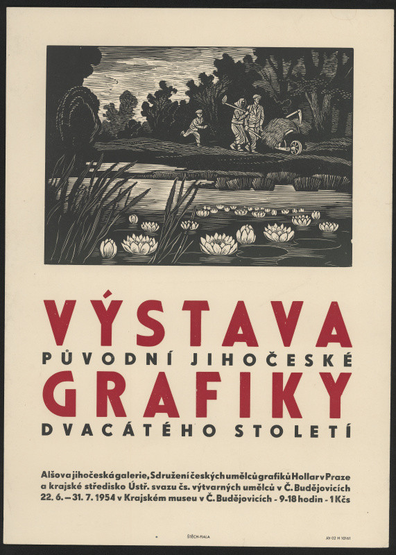 Karel Štěch - Výstava původní jihočeské grafiky 20. století AJG, Č. Budějovice