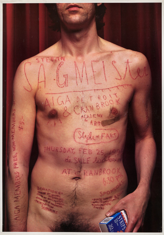 Stefan Sagmeister - Stefan Sagmeister AIGA Detroit & Cranbrook Academy of Art 1999