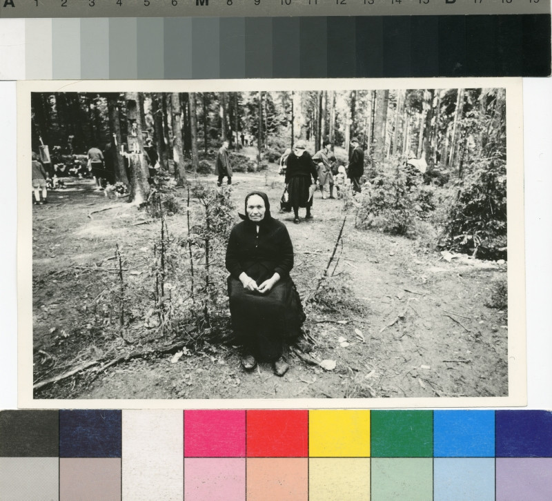 Josef Koudelka - V lese, v popředí žena