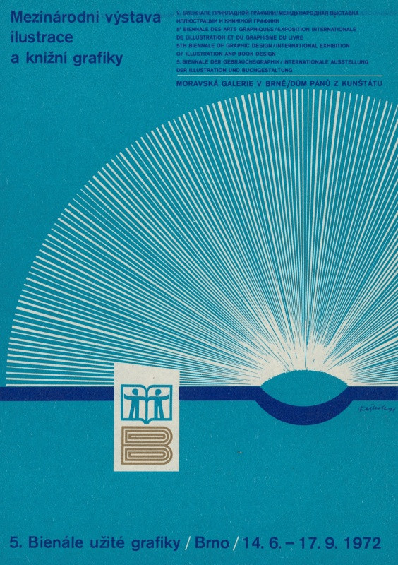 Jan Rajlich st. - 5. Bienále užité grafiky Brno 1972. Mezinárodní výstava ilustrace a knižní grafiky.