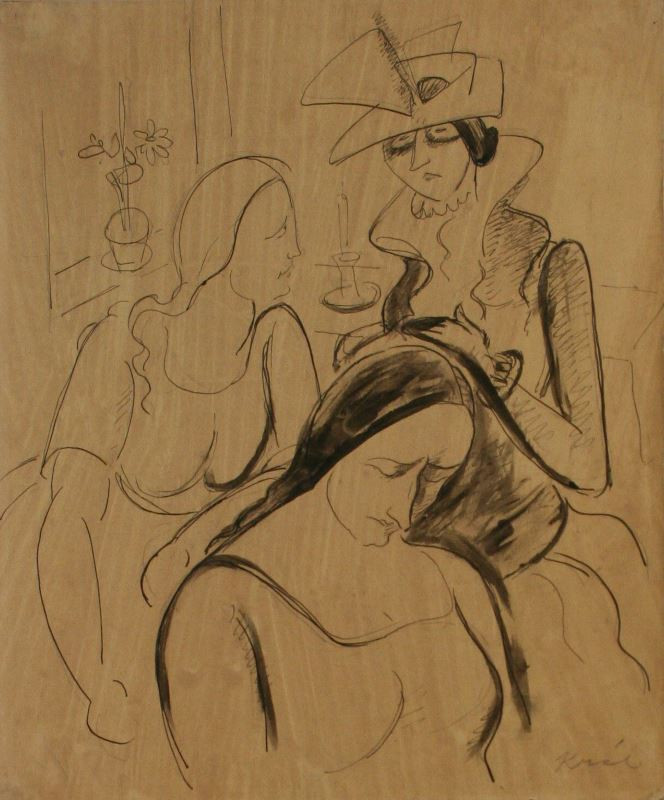 Jaroslav Král - Tři ženy v kavárně