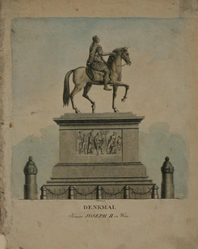 J. Glanz - Pomník  císaře  Josefa  II.  ve  Vídni