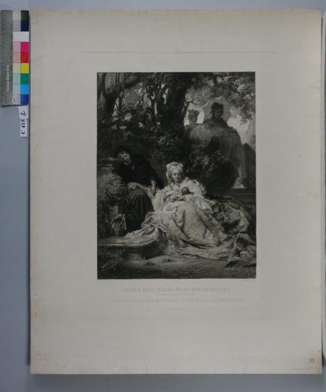 Albrecht Fürchtegott Schultheiss - Marie Terezie kojí žebraččino dítě