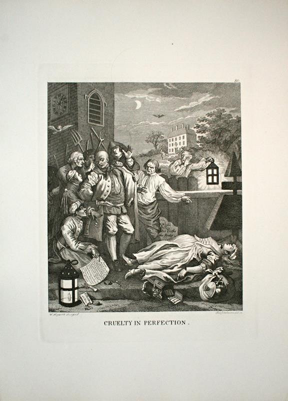 Ernst Ludwig Riepenhausen - Cruelty in Perfection. in Hogarths Werke