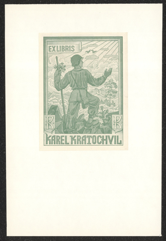 Josef (Jožka) Baruch - Exlibris Karel Kratochvíl