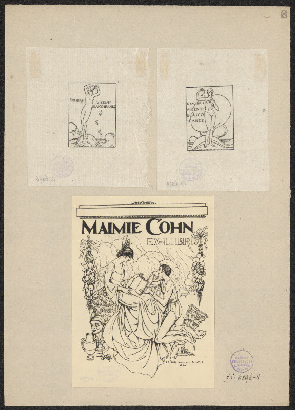 Ismael Smith - Exlibris Maimie Cohn