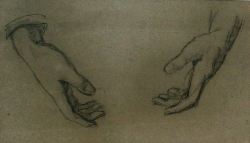 Alfons Mucha - Studie ruky