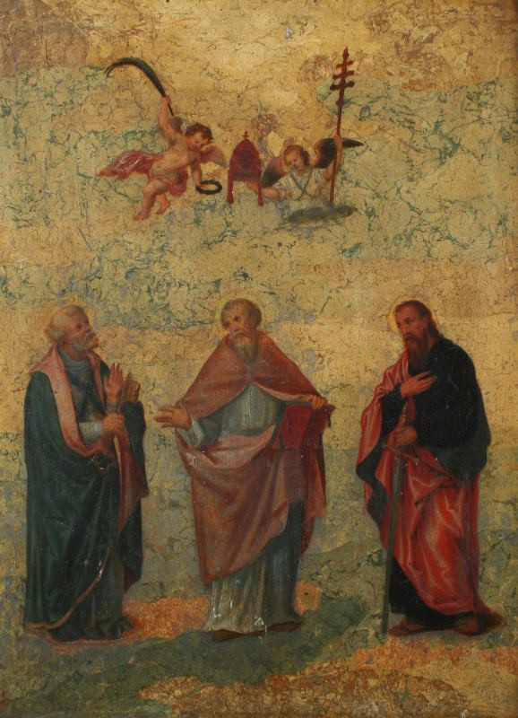 Matouš Ignác Frey - Apoštolové Petr, Pavel a Jan