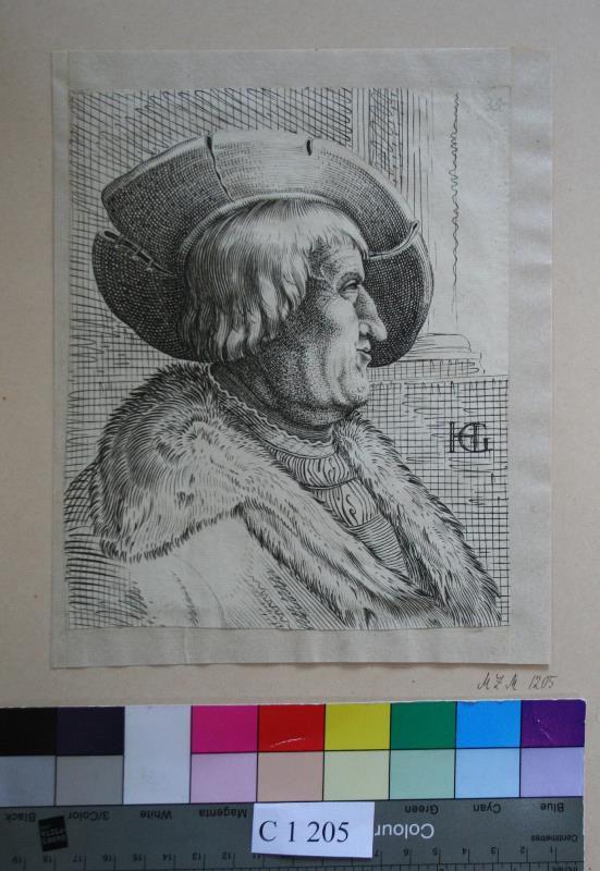 Hendrick Goltzius - Podobizna  muže  v  klobouku