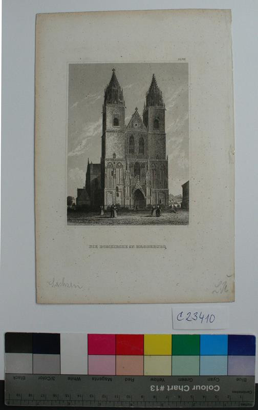 neurčený autor - Die  Domkirche  in  Magdeburg