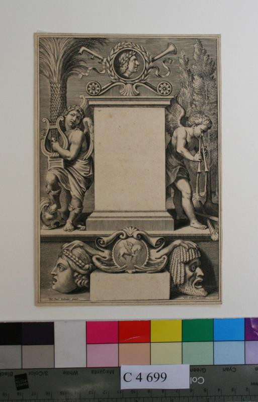 Theodoor Galle - Titulní  list : Augustini  Mascardi  Salvarum  libri