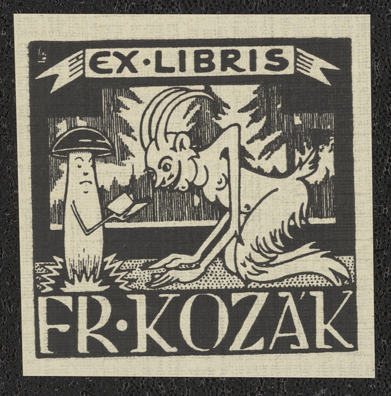 Leo Brož - Ex libris Fr. Kozák