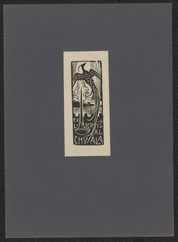 Arnošt (Ernst) Hrabal - Ex libris Al. Chvála