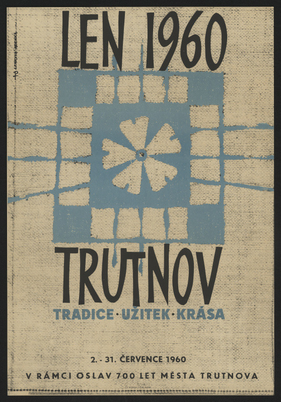 Jiří Klenka - Len 1960 - Trutnov 2.-31. července 1960 v rámci oslav 700 let města Trutnova