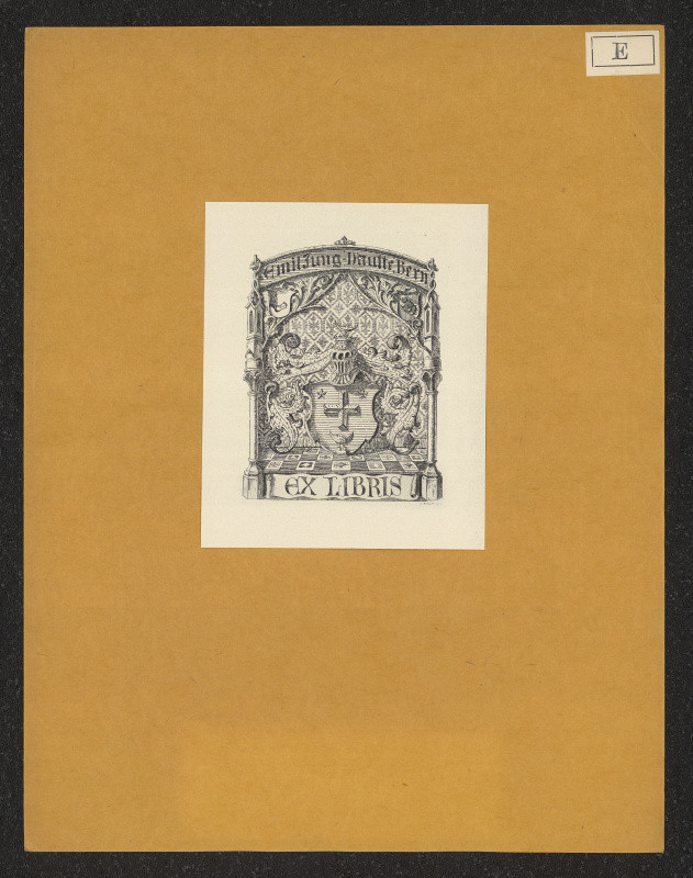 Oscar Eckert - Ex libris Emil Jung-Daulte Bern