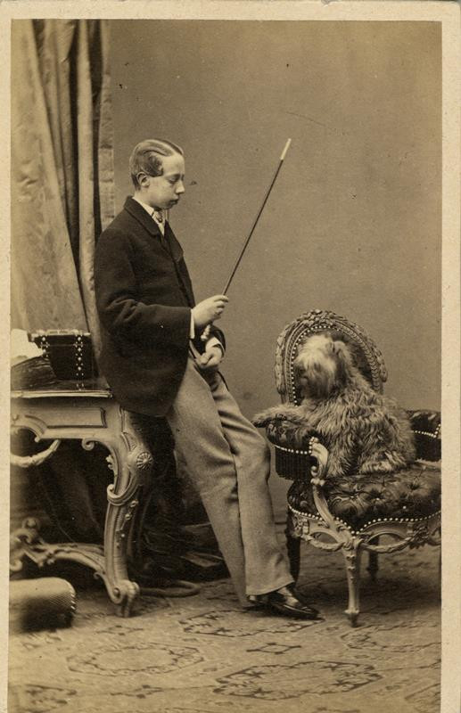 neurčený autor - Podobizna arcv. Ludvíka Viktora se psem