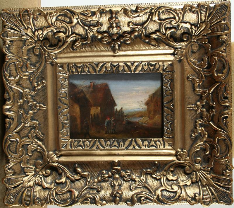 David Teniers ml. - napodobitel - Krajina s figurální stafáží I.