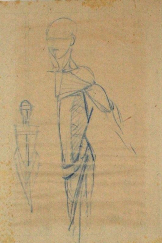 Alfons Mucha - Studie postavy