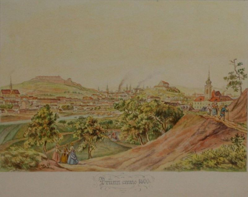 neznámý - Brünn anno 1800 - Pohled na město