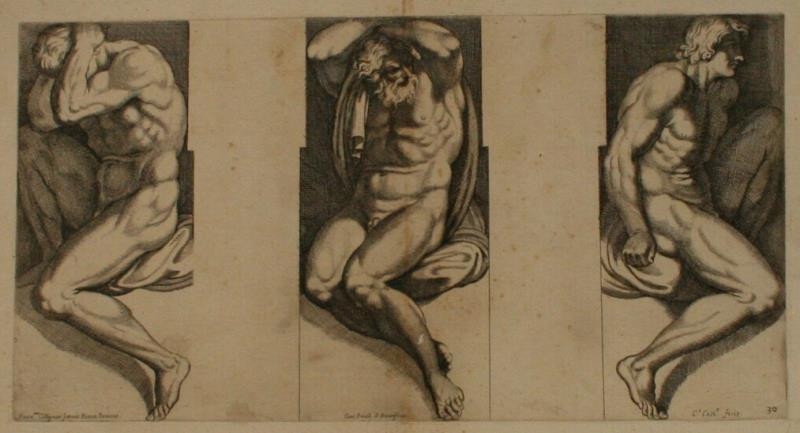 C. Cesins - Studie tří mužských postav