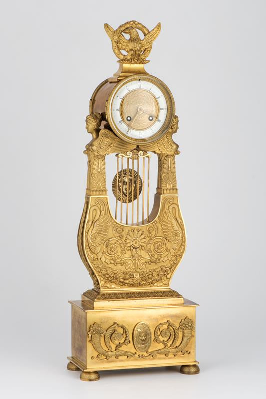 Vincenti & Cie - hodiny stolní ve tvaru lyry
