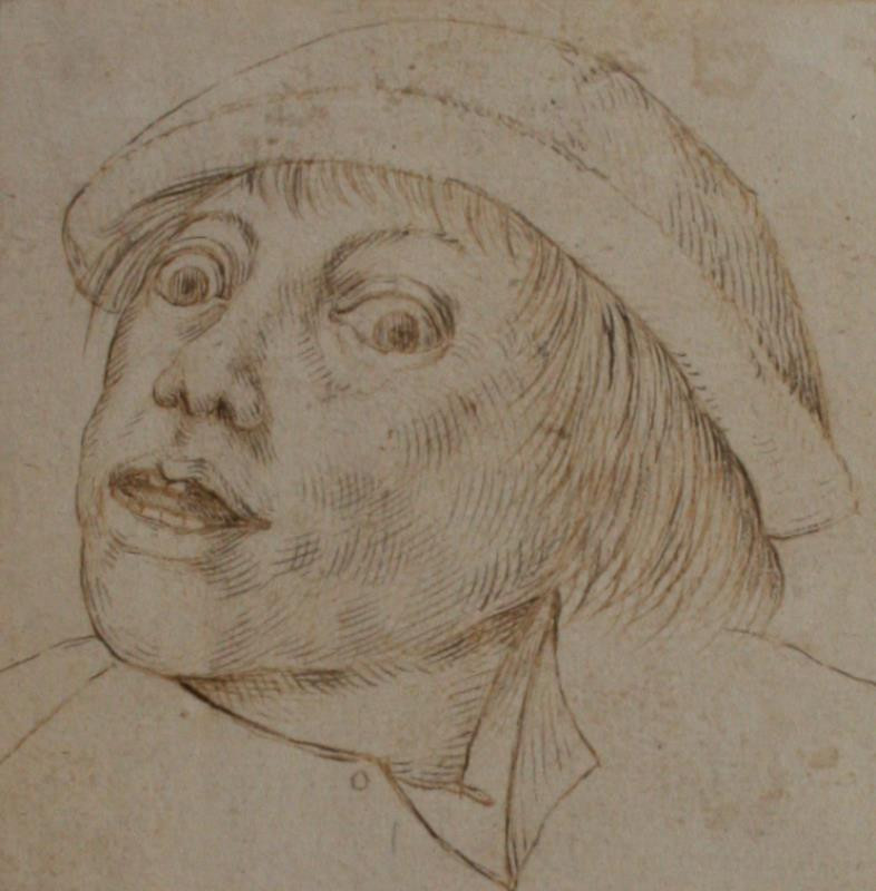 Pieter Brughel (Bruegel) - připsáno - Hlava muže