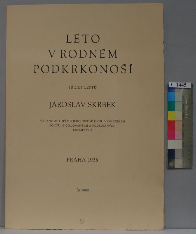 Jaroslav Skrbek - Léto v rodném Podkrkonoší